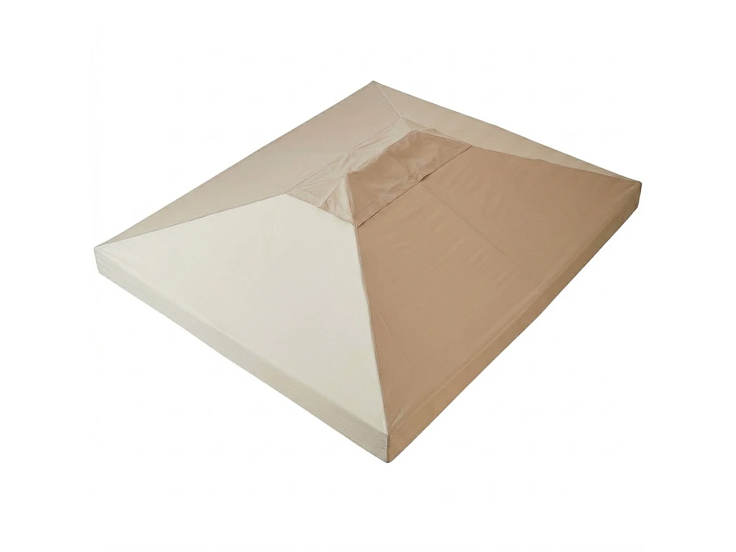 Telo Per Giardino Terrazza Veranda Ricambio Gazebo 3x4 Metri Impermeabile In Poliestere PVC Con Protezione UV Velcro Rinforzato Outdoor 300 X 400 Cm Beige