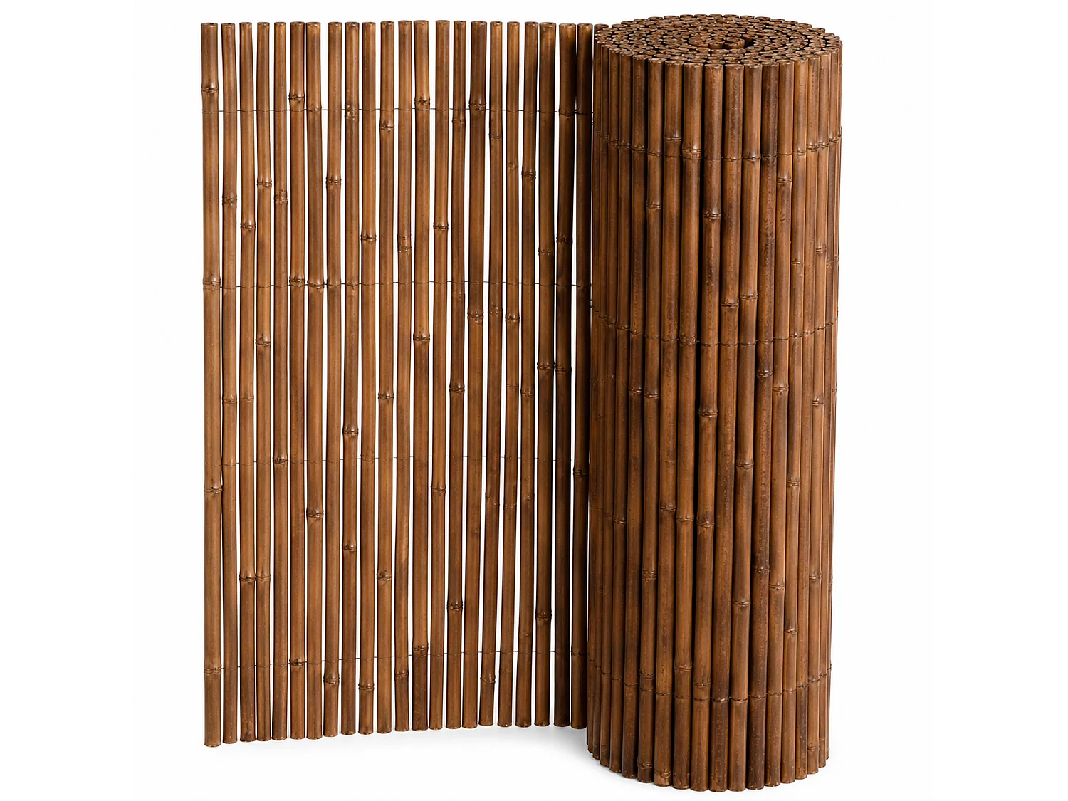 Arella in Bamboo Ø 20-30 mm Recinzione Frangivista Premium da Giardino e Balcone Piscina Esterno Resistente alle Intemperie 140 x 250 cm Marrone Scuro