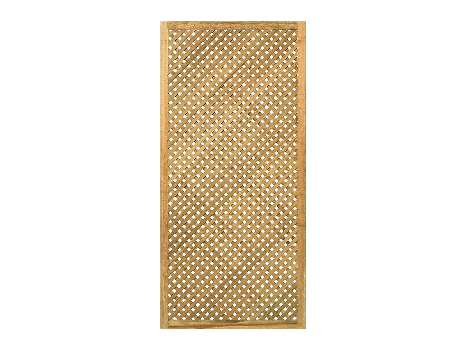 Pannello Grigliato Harrison Legno Pino Impregnato Outdoor Giardino Balcone Terrazza Supporto Piante Rampicanti Privacy Design 90 x 180 Cm Legno Naturale