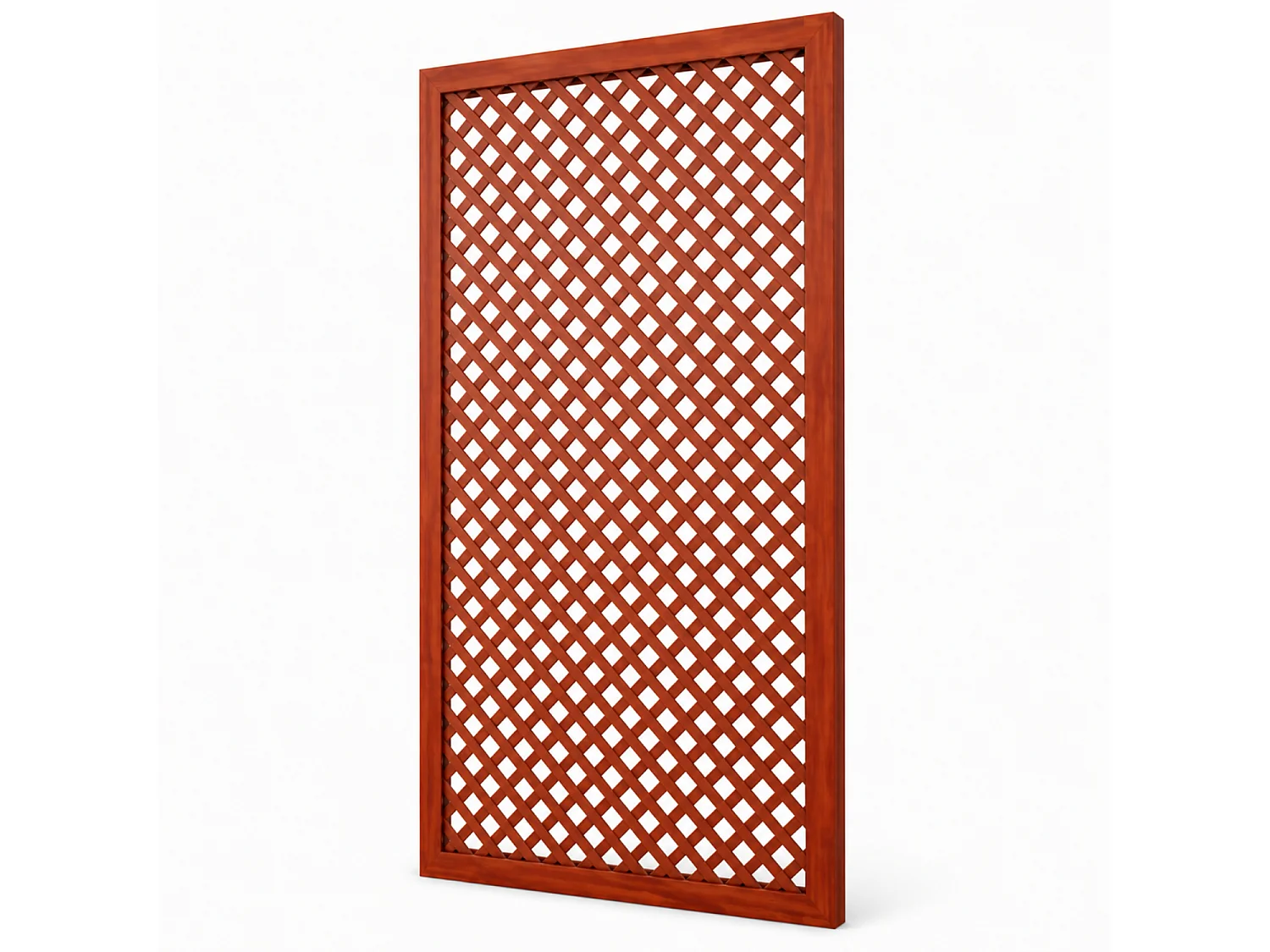 Pannello Grigliato Divisorio Legno Pino Per Giardino Terrazza Balcone Supporto Piante Rampicanti Privacy Outdoor Design Moderno 90 x 183 Cm Legno Scuro
