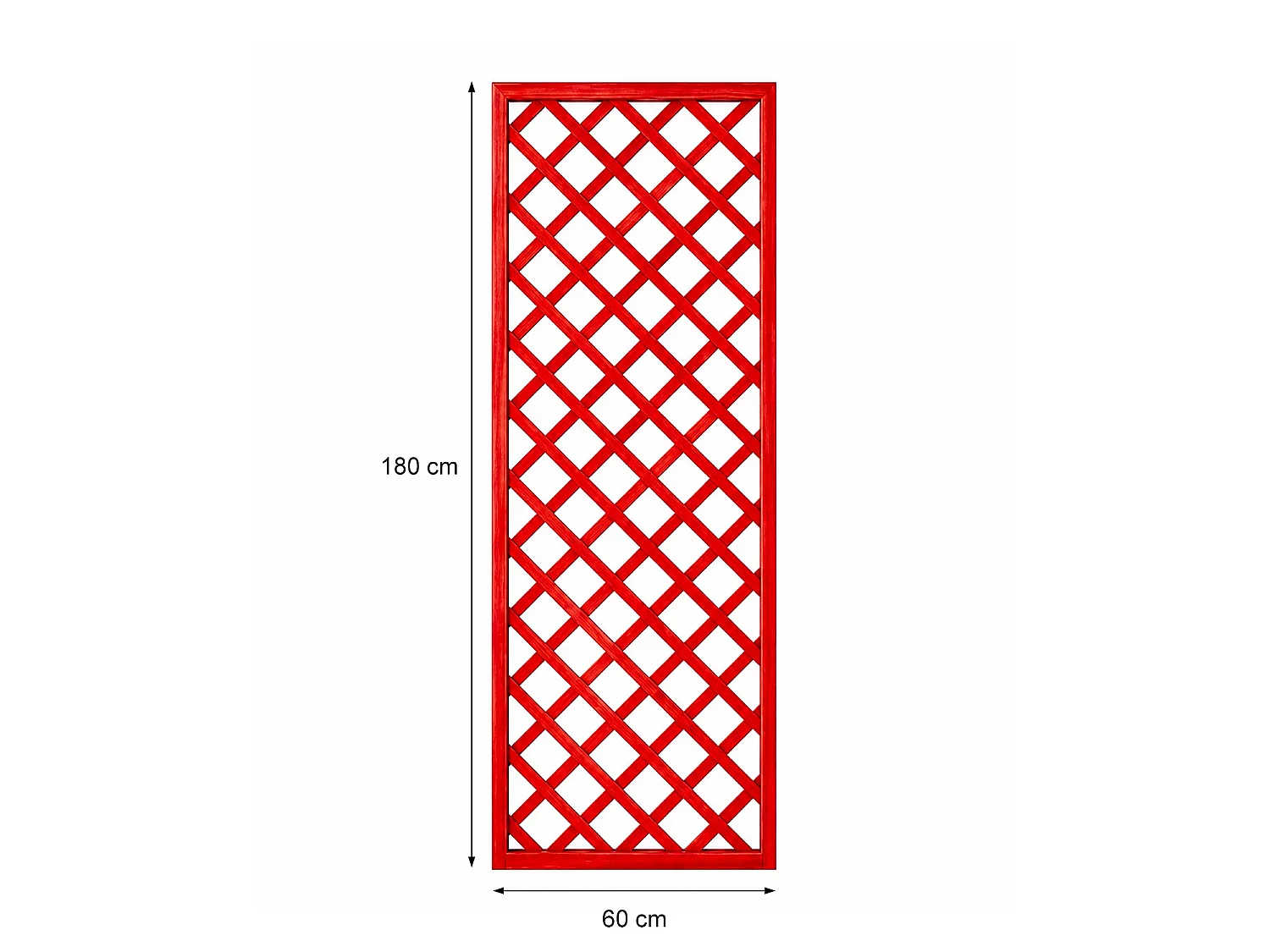 Traliccio in Legno Pino Impregnato Giardino Balcone Terrazza Supporto Piante Rampicanti Decorazione Privacy Outdoor 60 x 180 Cm Legno Scuro