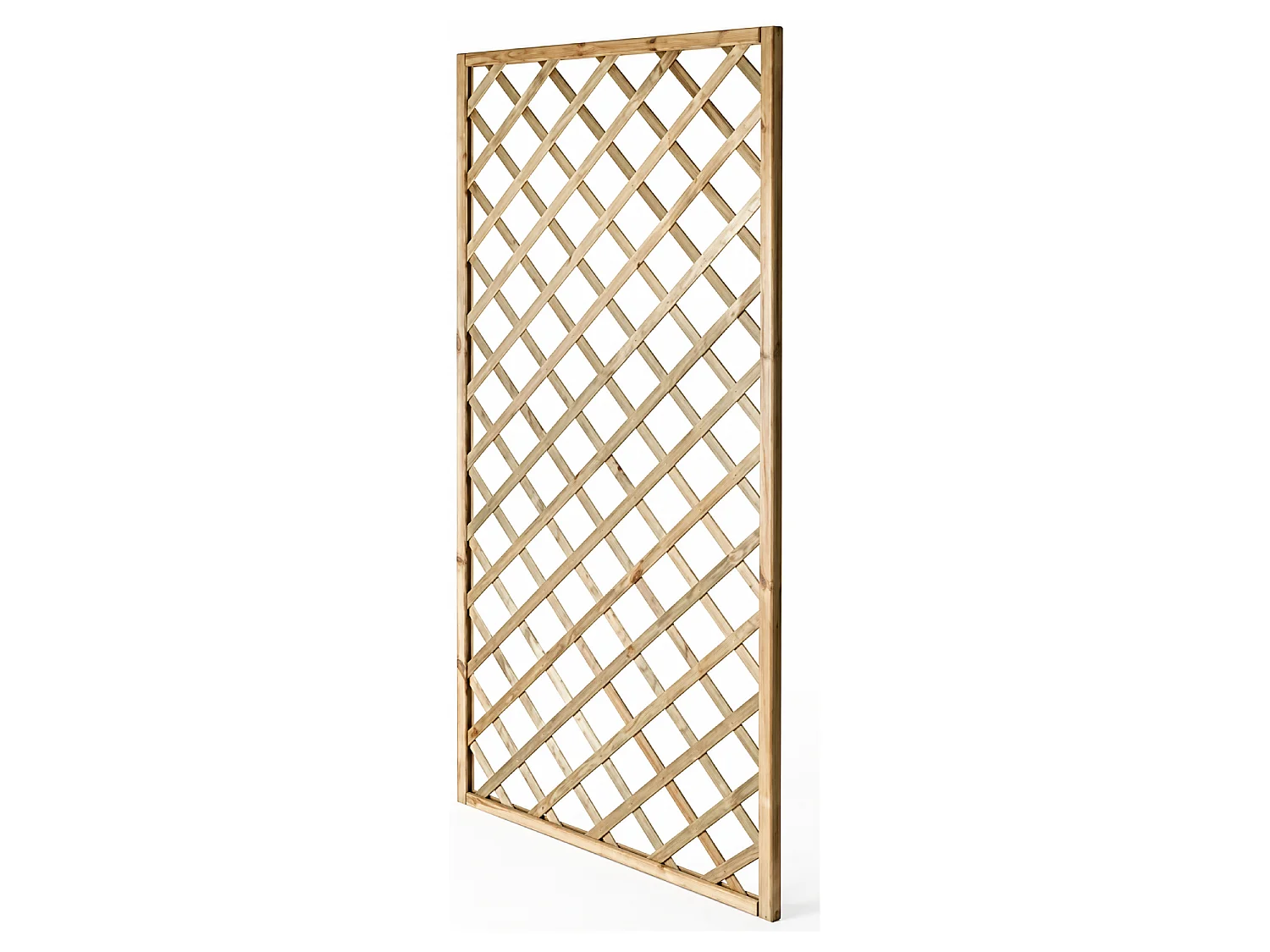 Traliccio In Legno Di Pino Impregnato Per Balcone Patio E Giardino Supporto Per Piante Rampicanti Pannello Grigliato Privacy Outdoor 90 X 180 Cm Legno Naturale