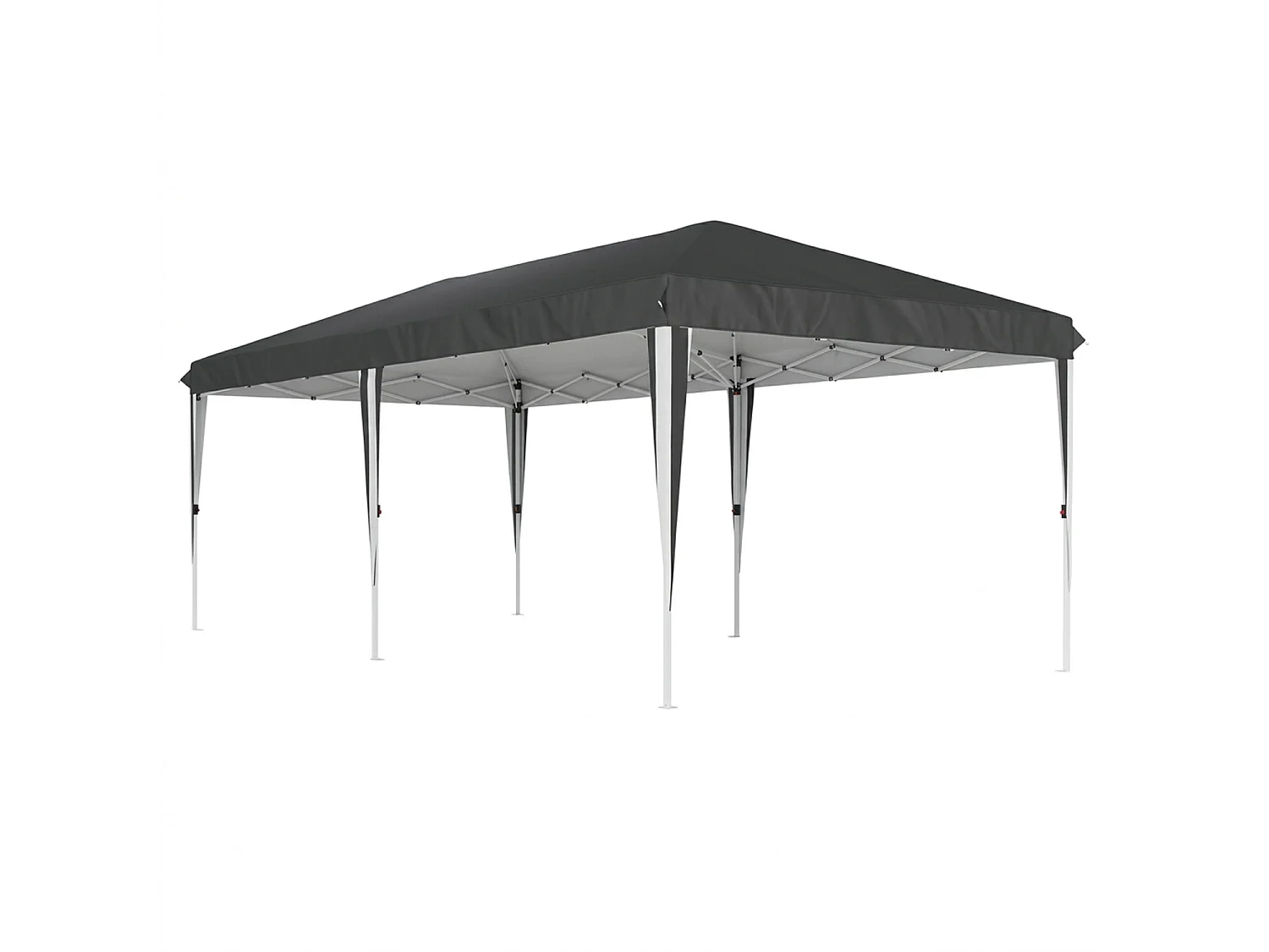 Gazebo Professionale Impermeabile Con Struttura In Metallo Pareti Laterali Porte E Finestre Removibili Altezza Regolabile Per Eventi All Aperto Nero 3x6 Metri