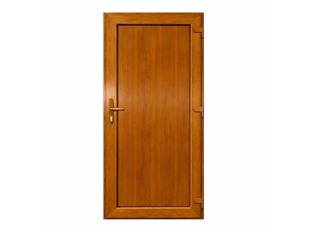 PVC-Eingangstür Fintex Group G. Oak 800x2100 - 5 Kammern, 24mm Panel