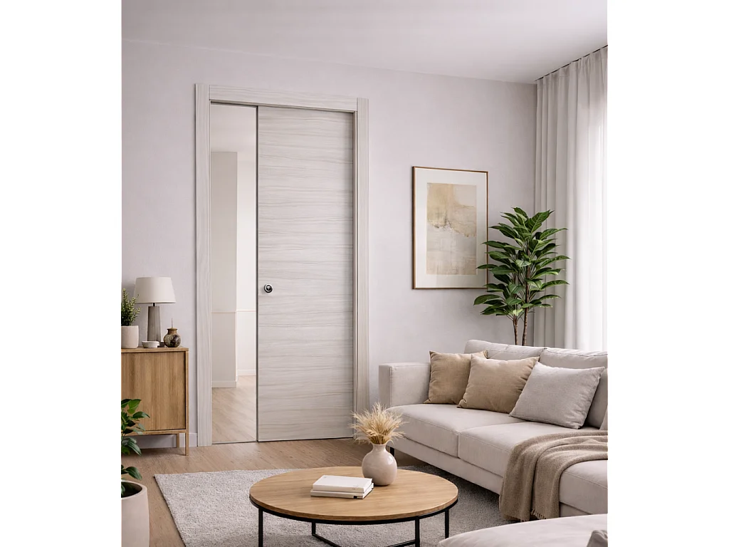 Porta interna scorrevole reversibile Palissandro Fintex Group 70x210 cm
