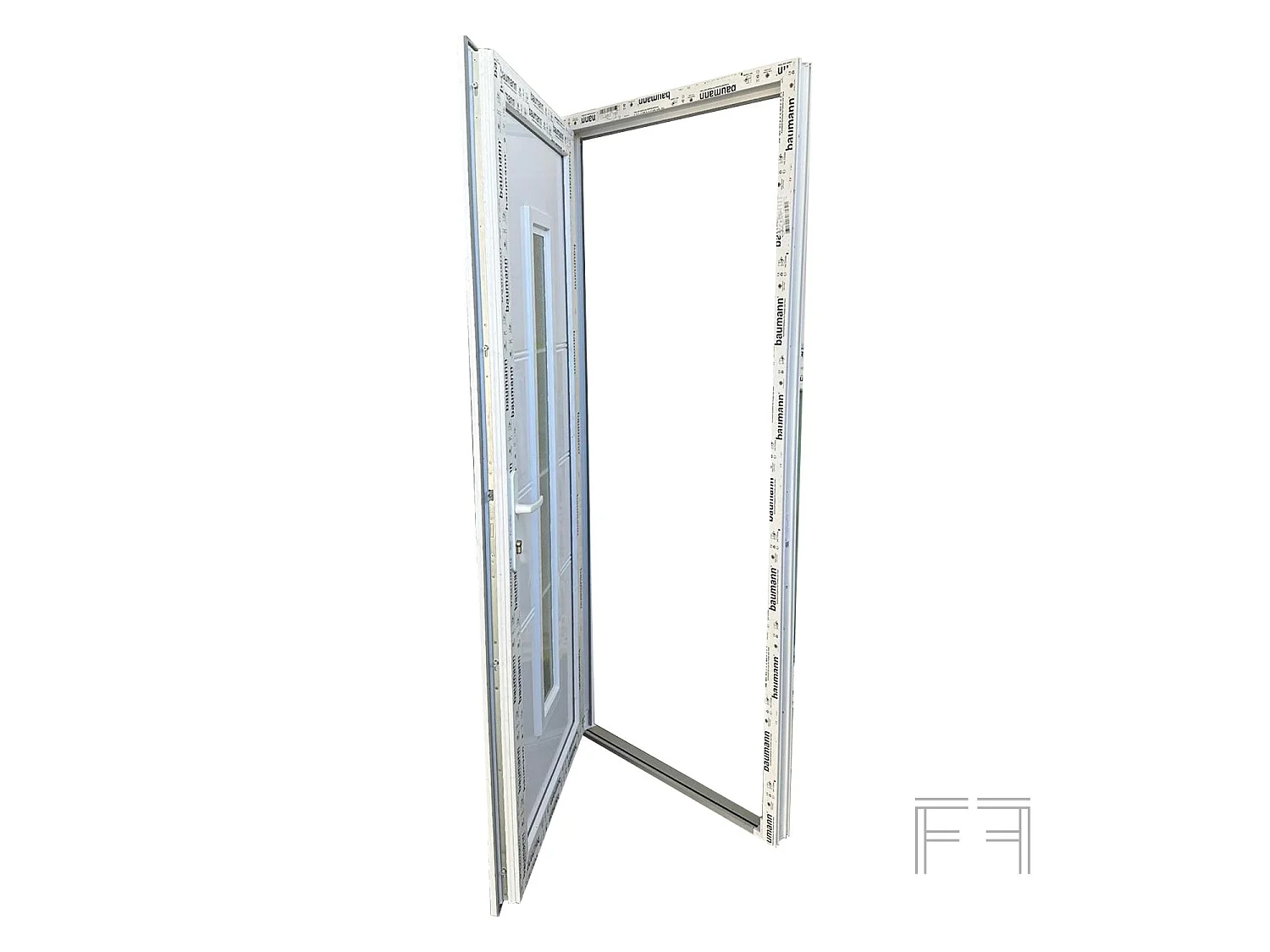 PVC-Eingangstür Fintex Group M.3 1000 x 2100 mm - 5 Kammern, 24 mm Isolierendes Paneel