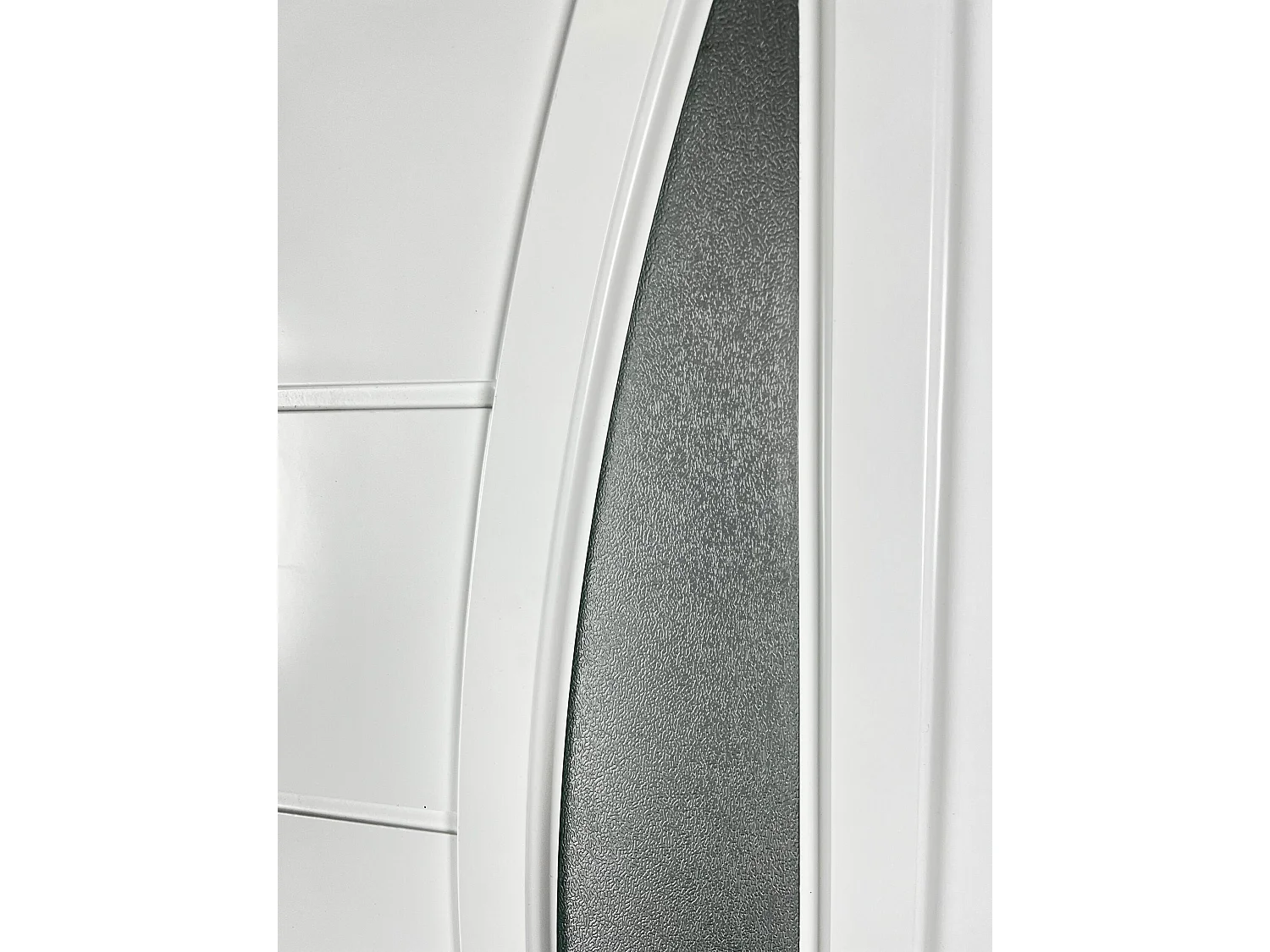 PVC Eingangstür 5 Kammern 70mm - 900 x 2100mm Doppelte Dichtungsrahmen, Isoliertes Paneel, Weiß, Rechtsöffnung