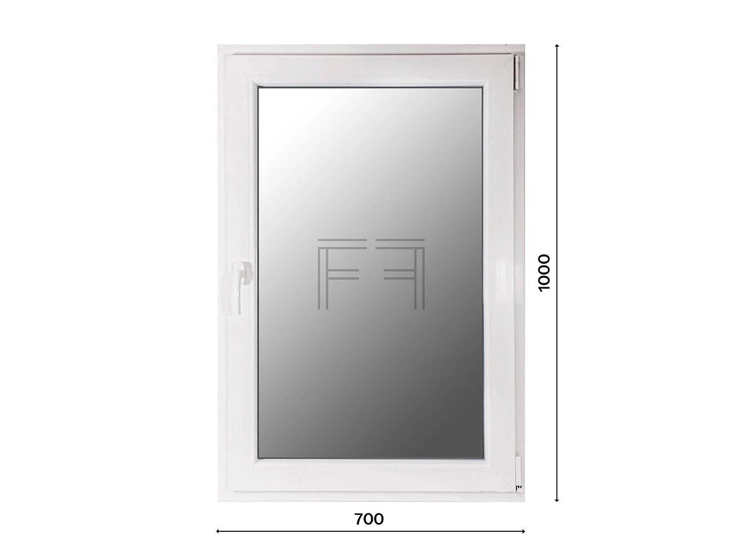 Finestra singola anta 70 x 100 cm Fintex Group - vetro doppio gas riempito, profilo 5 camere
