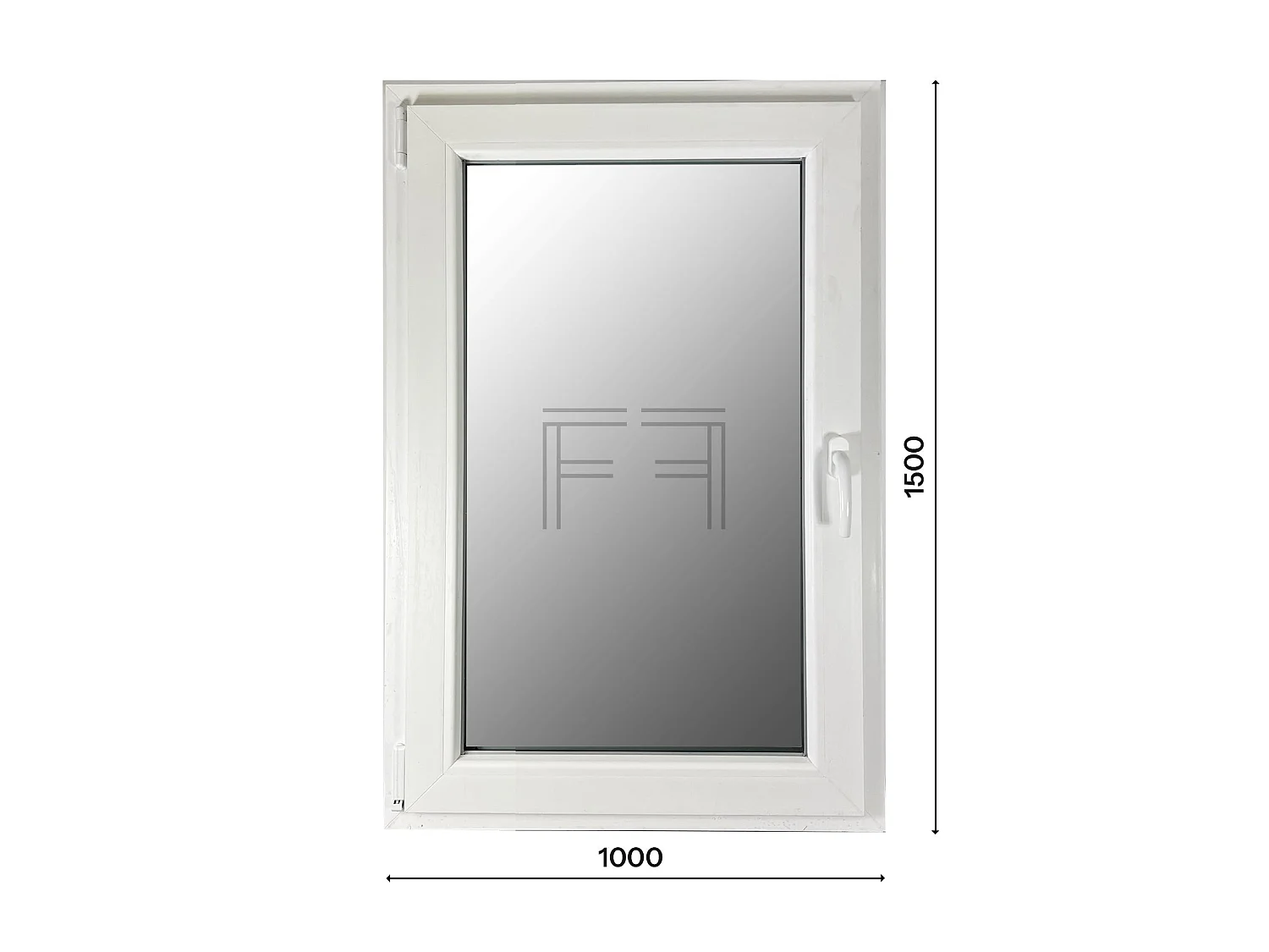 Finestra singola anta 1000x1500 mm bianca - Fintex Group