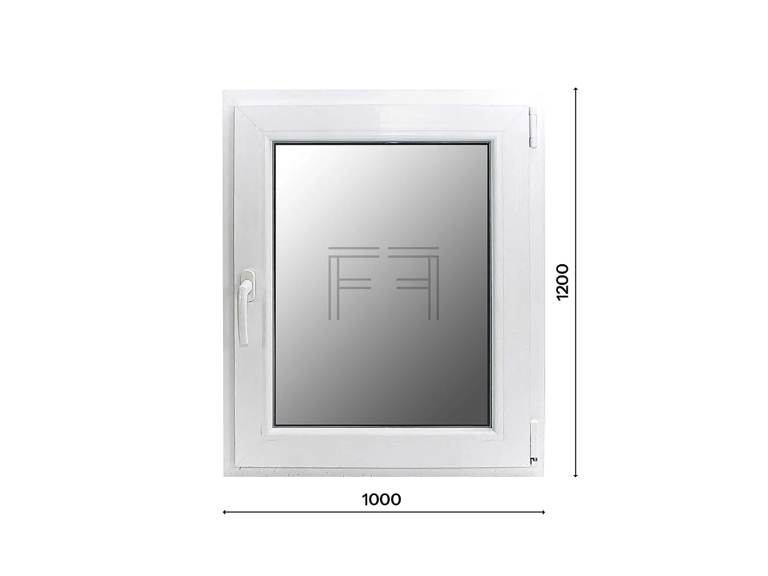 Finestrella singola anta 1000x1200 mm Fintex Group - profilo 5 camere, vetro doppio 44.1/12ag/4be