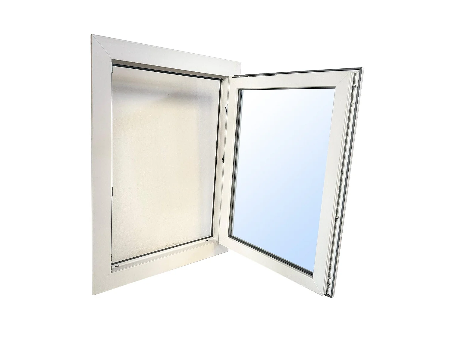 Finestra singola anta 90x90 cm PVC 5 camere doppio vetro gas 44.1/12ag/4be