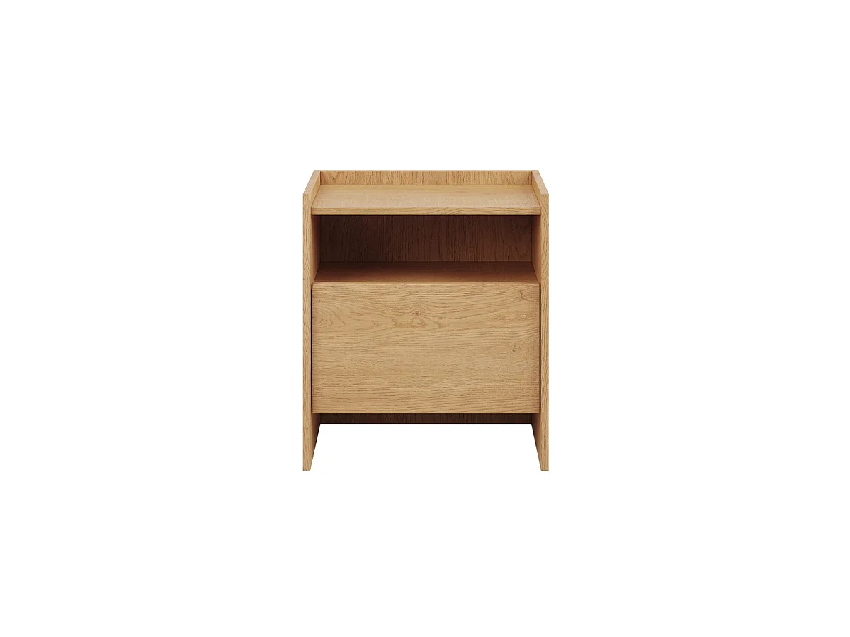 Nachttisch mit 1 Schublade Japandi Holz