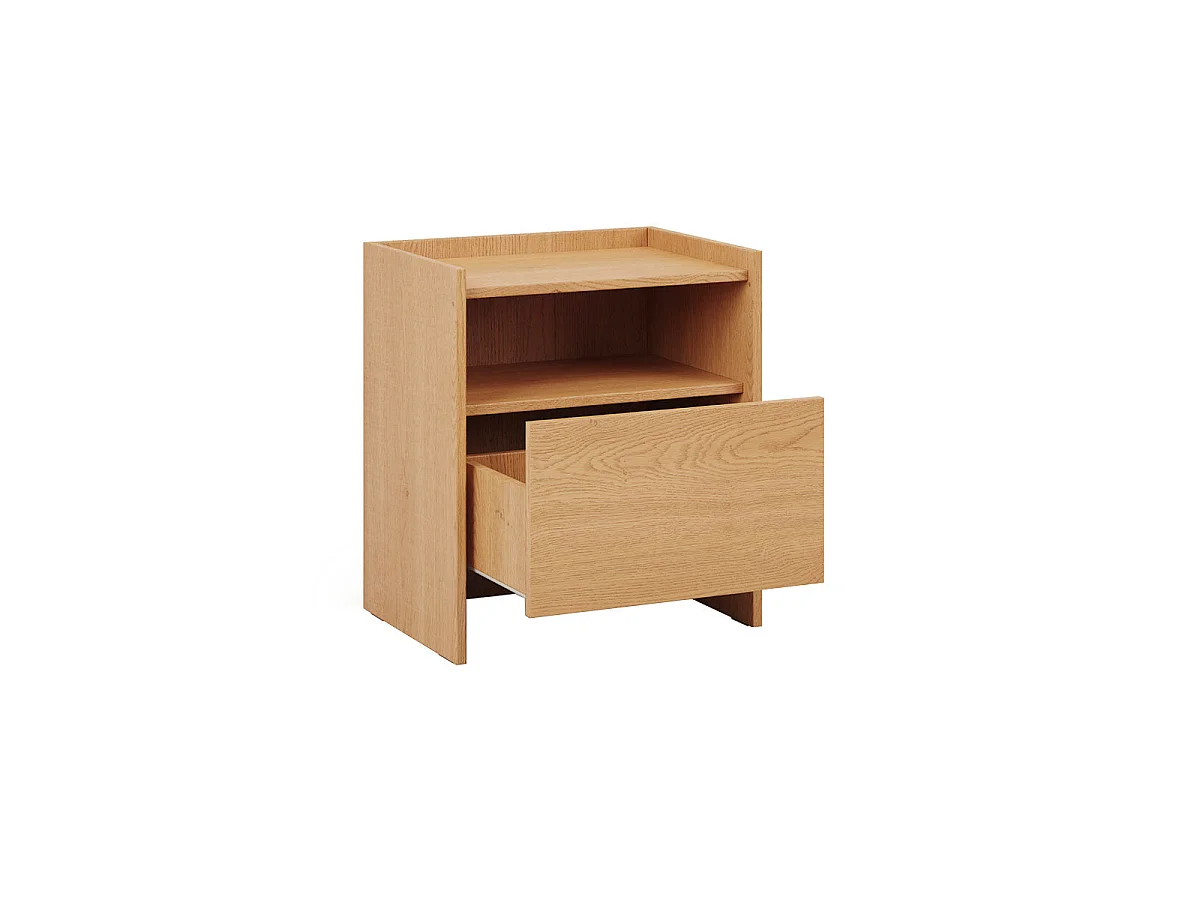 Japandi Trä 1-låds sängbord