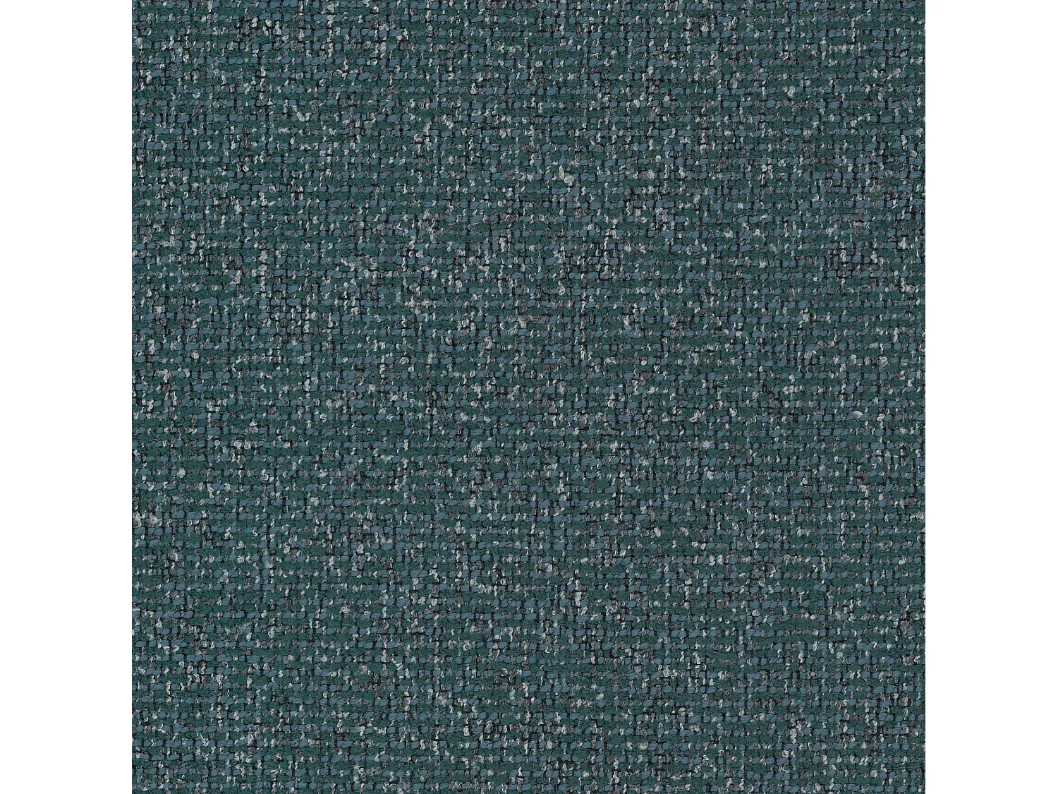 Canapé d'angle gauche capitonné en tissu bouclé bleu canard 280 cm - AVERRO