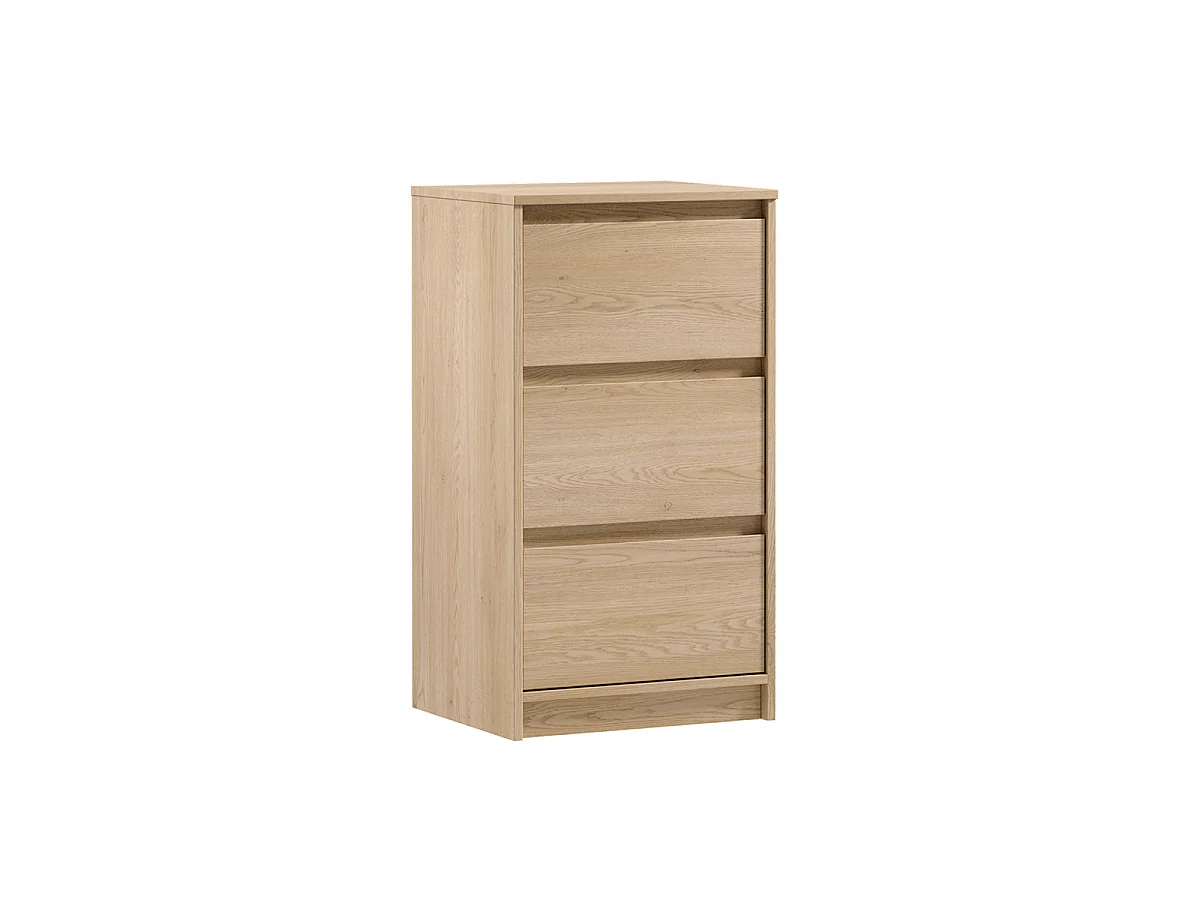 Hoher Nachttisch mit 3 Schubladen Beck Holz