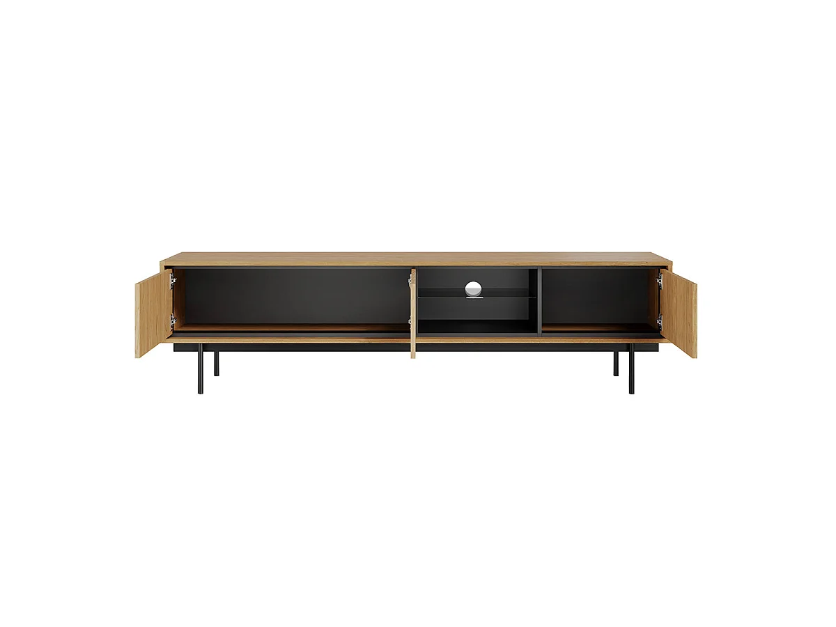 3-dørs tv-bord 200 cm Vidia Wood
