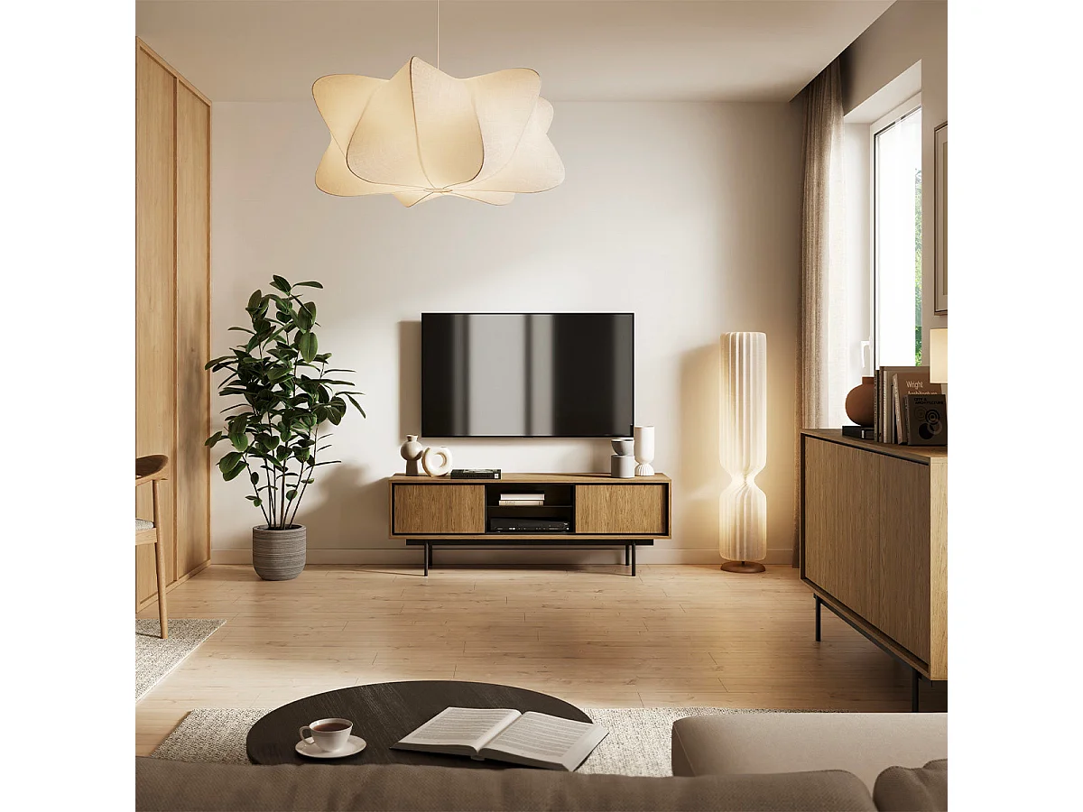 TV-bänk 2 dörrar 150 cm Vidia Trä