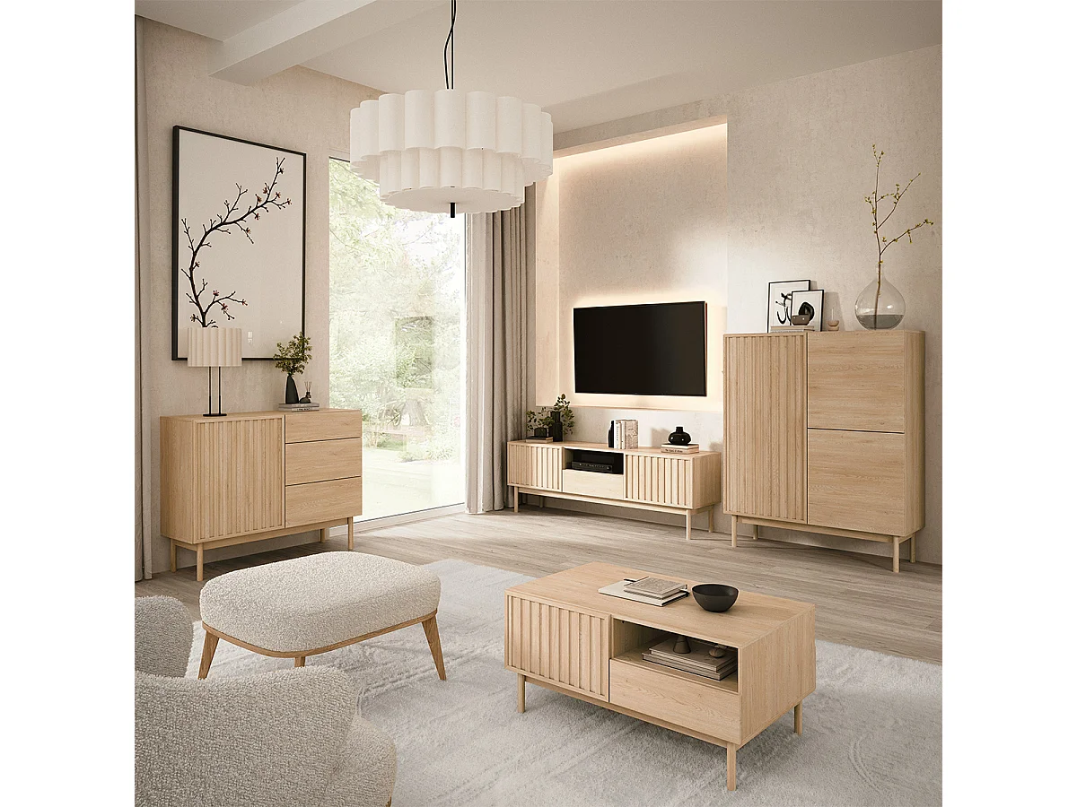 Idor Wood TV-möbel 3 dörrar 160 cm