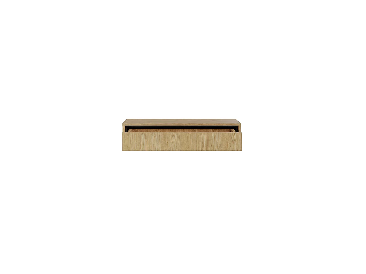 Console coiffeuse murale 1 tiroir Vidia Bois