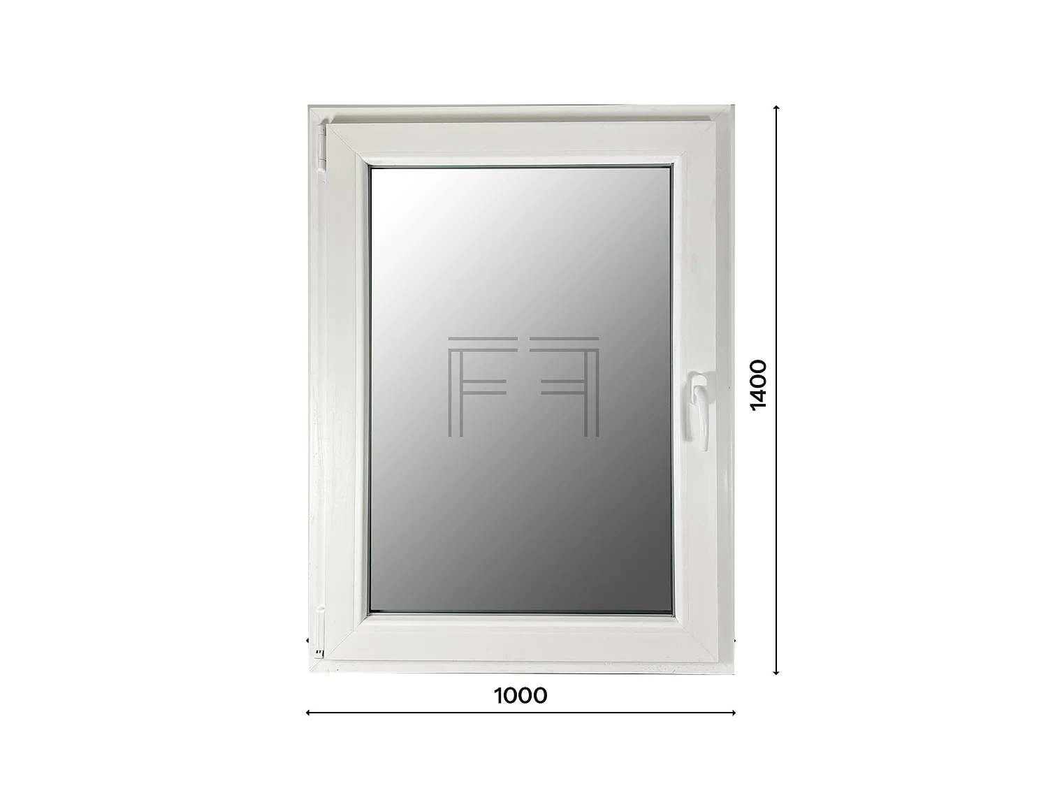 Finestra singola anta 1000x1400 Fintex Group - profilo 5 camere 70 mm, vetro doppio 44.1/12ag/4be