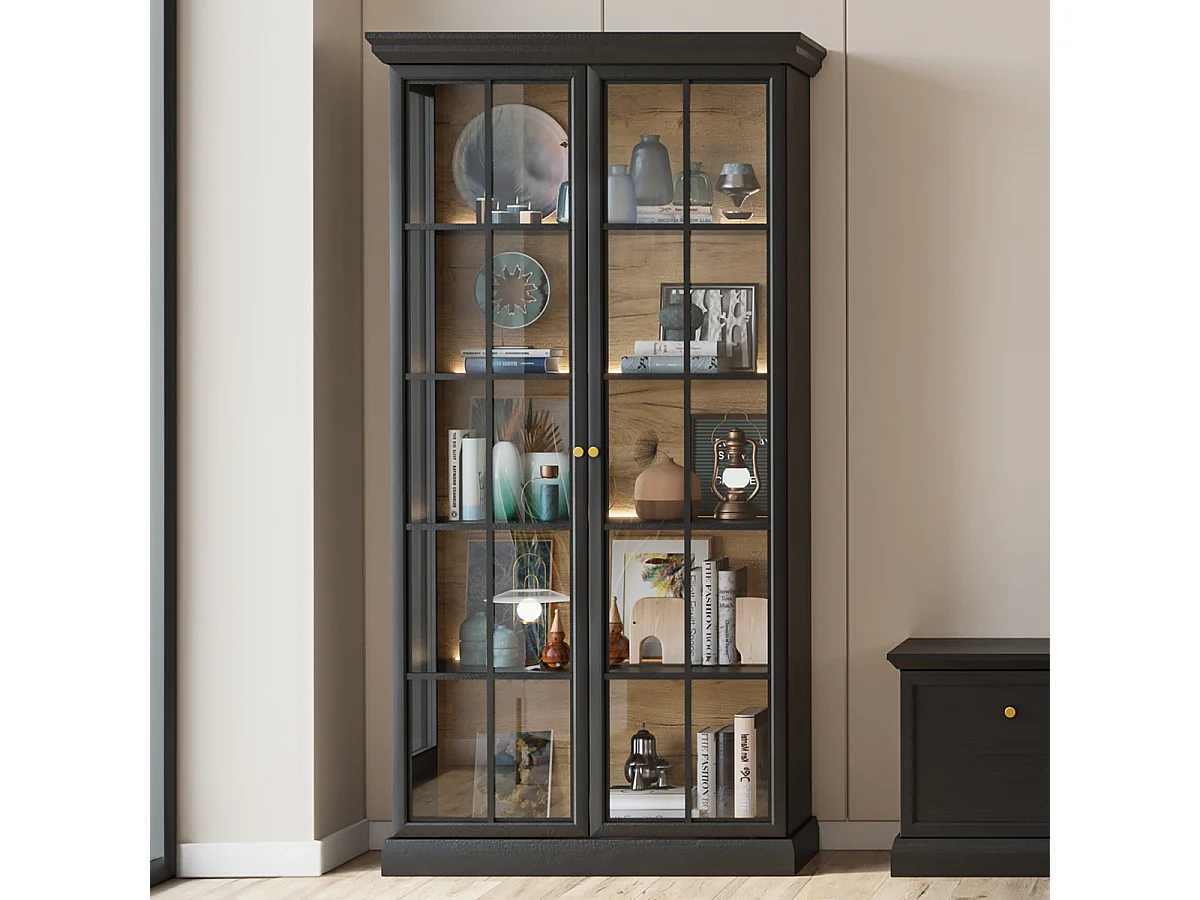 Credenza 2 ante Toja marrone antracite 200cm