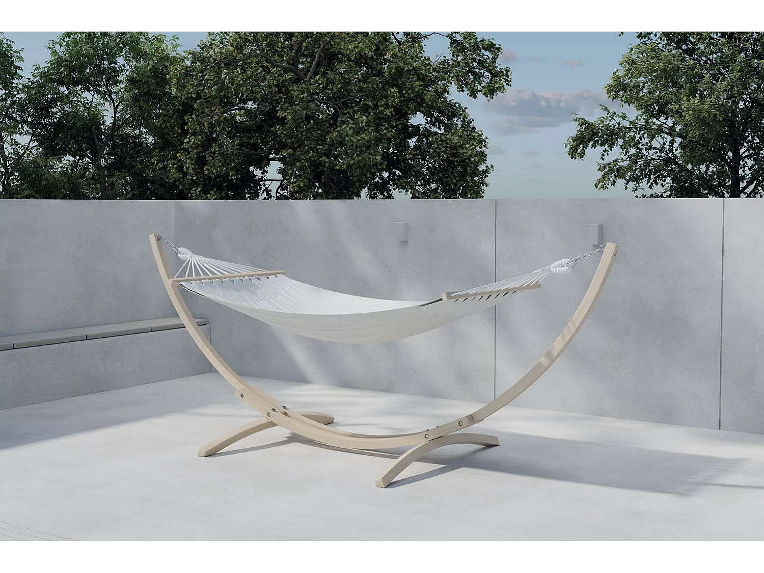 Hamac en Bois "Hedvig" 320cm Beige