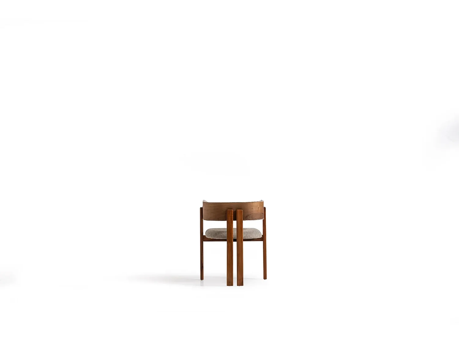 Chaise ESMÉ bois et tissu sable