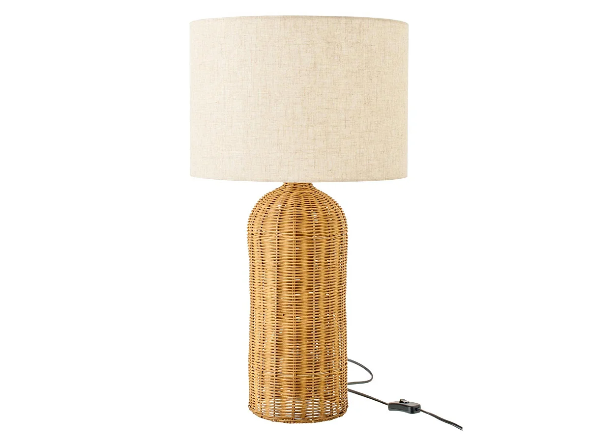 Lampe à Poser en Rotin "Tanisha" 66cm Naturel