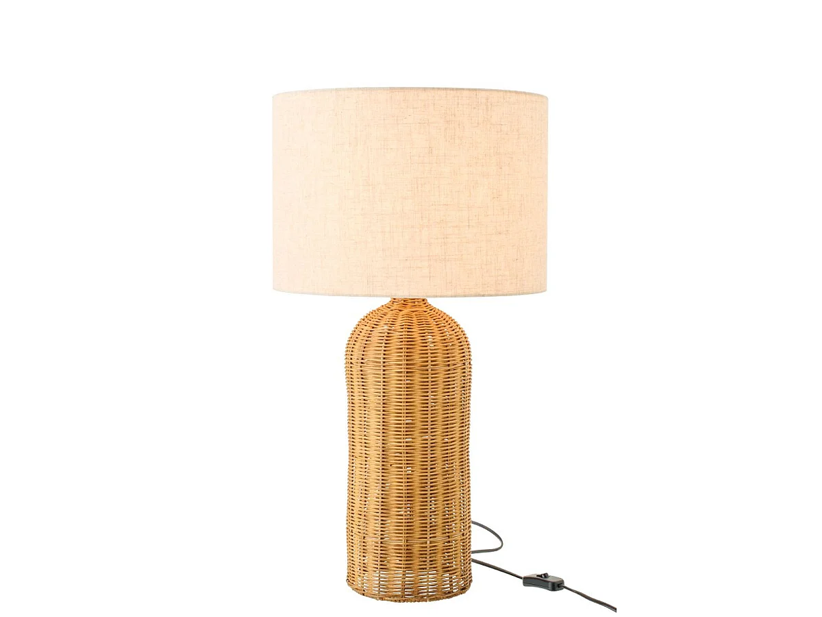 Lampe à Poser en Rotin "Tanisha" 66cm Naturel