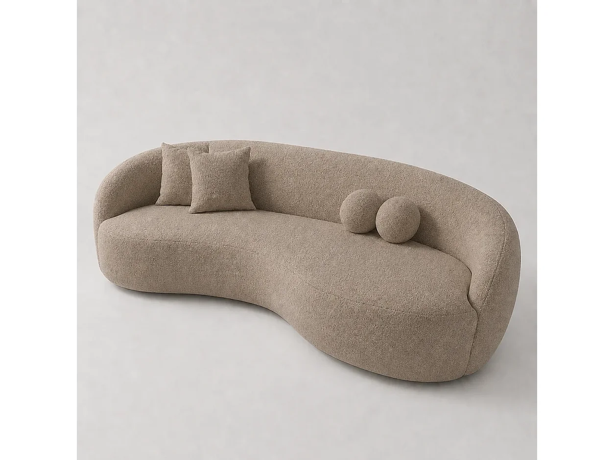 Canapé ZARA Demi-Lune Sable Nomade 250cm