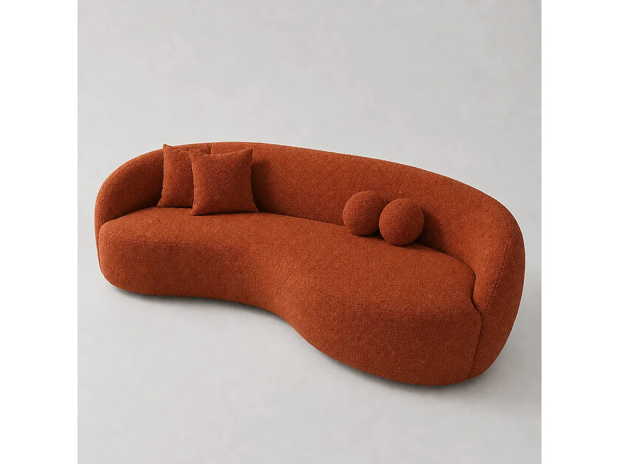 Canapé ZARA Demi-Lune Terracotta 250cm