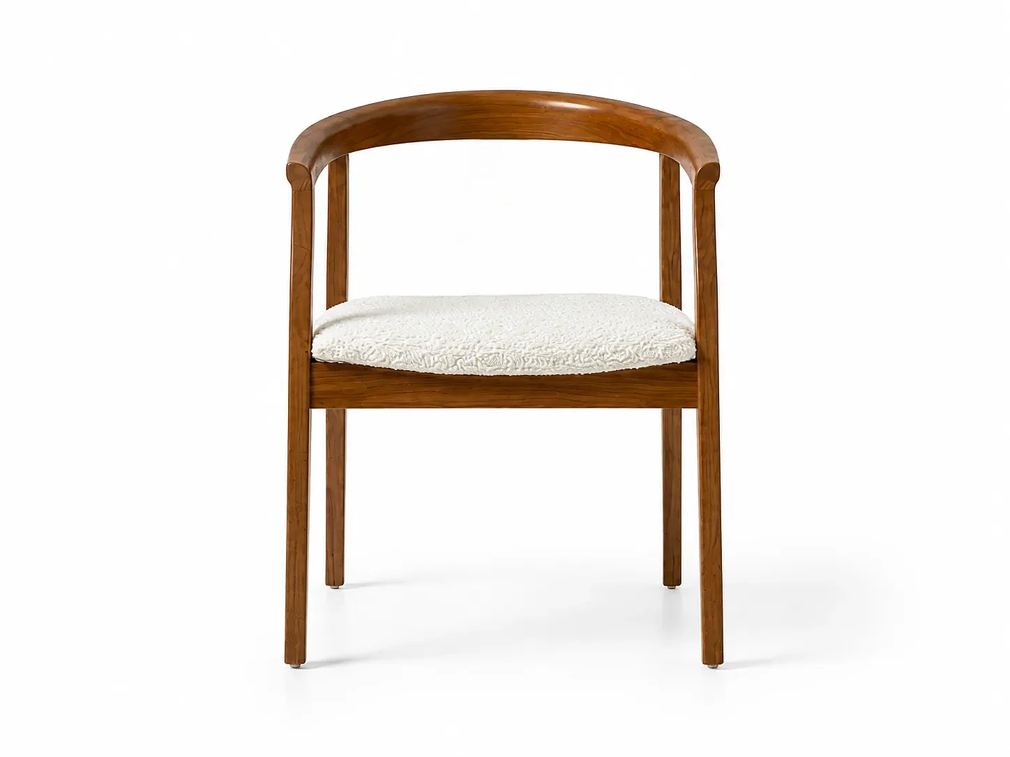 Chaise GIO bois et cuir noir