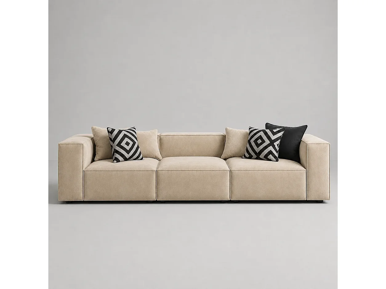 Divano 310cm GALA lineare modulare Colore Beige