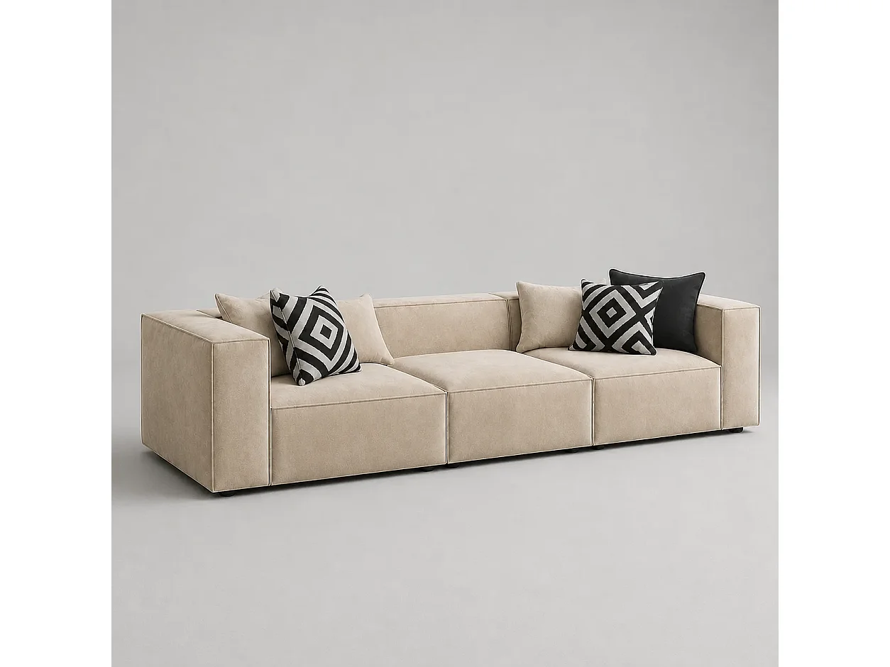 Divano 310cm GALA lineare modulare Colore Beige