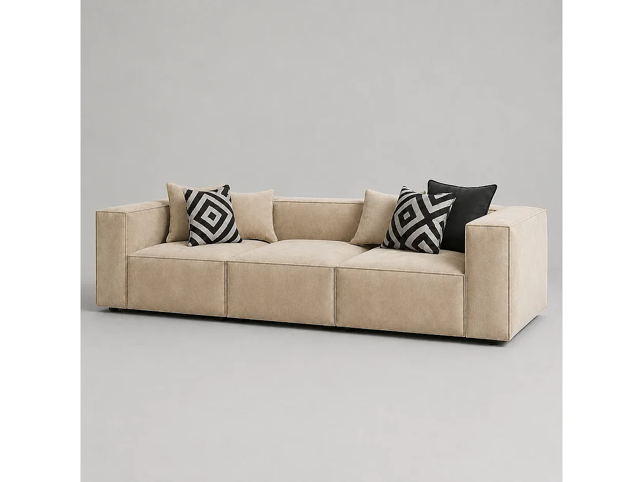 Divano 310cm GALA lineare modulare Colore Beige