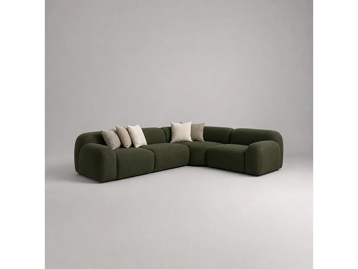 Sofá rinconero ALEXANDRIE Color Vert Cèdre