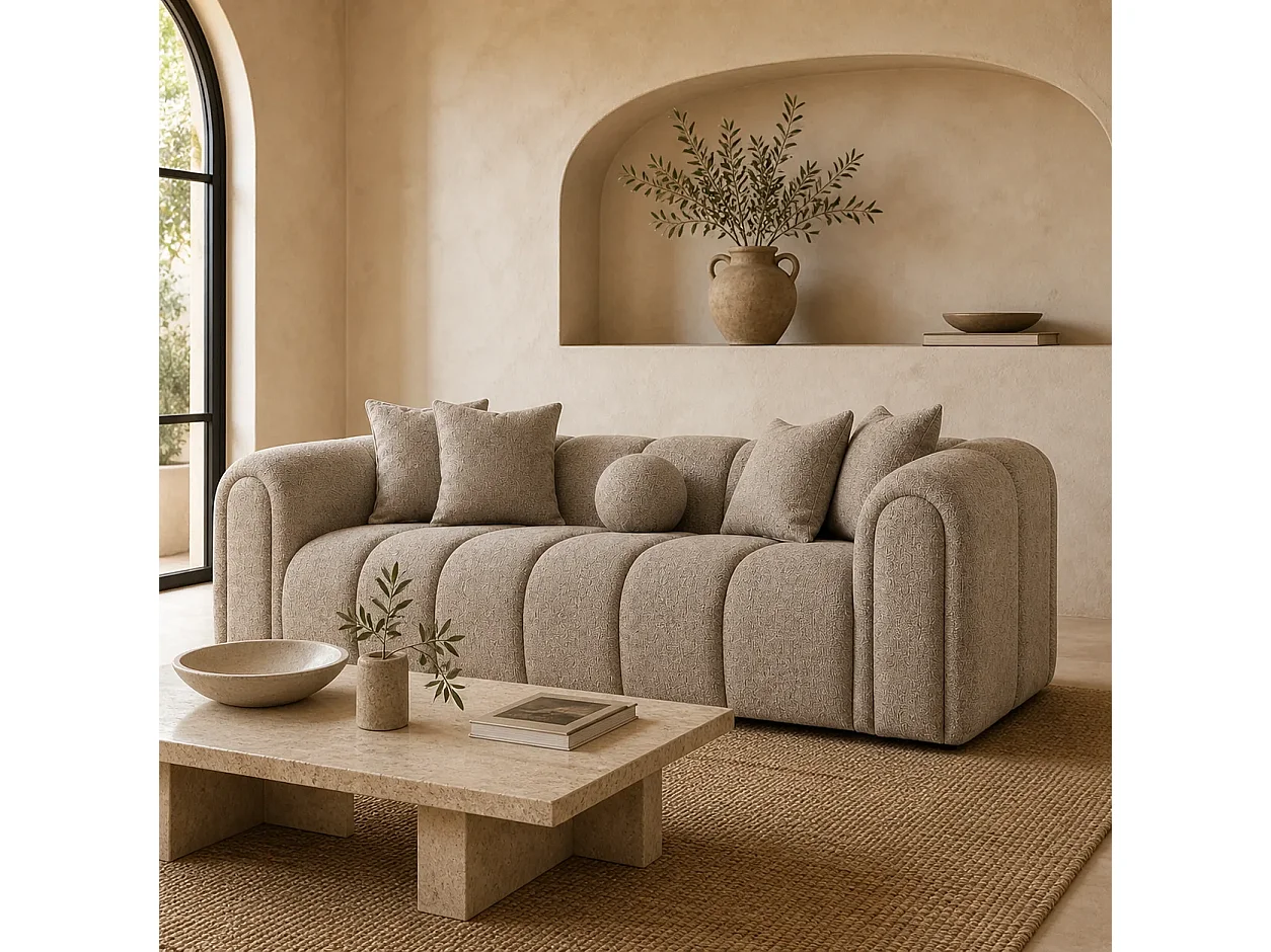 Divano LONDON lineare 235cm Colore Sable Nomade