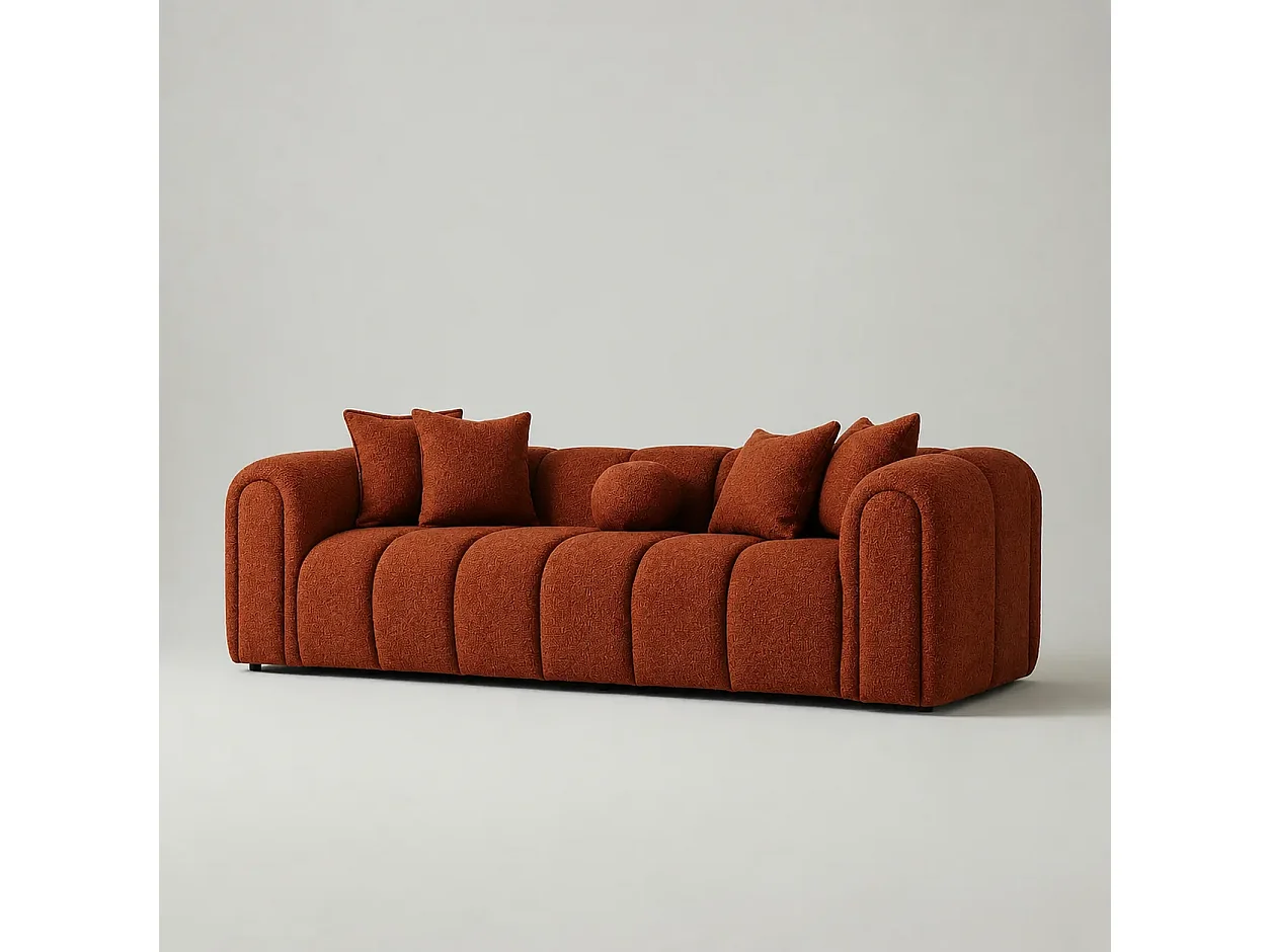 Divano LONDON lineare 235cm Colore Terracotta