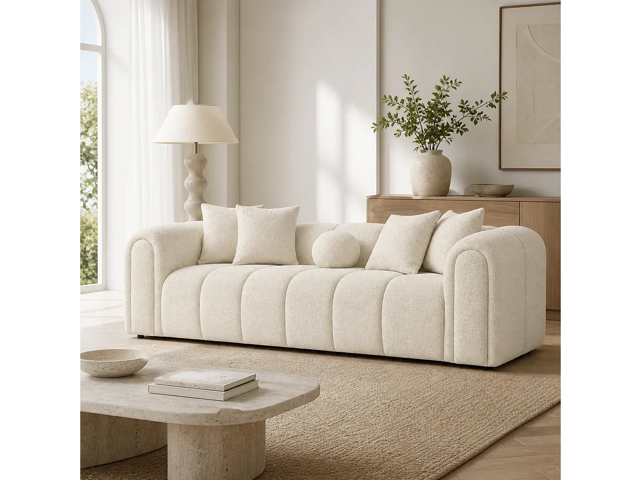 Divano LONDON lineare 235cm Colore Ecru Mousse
