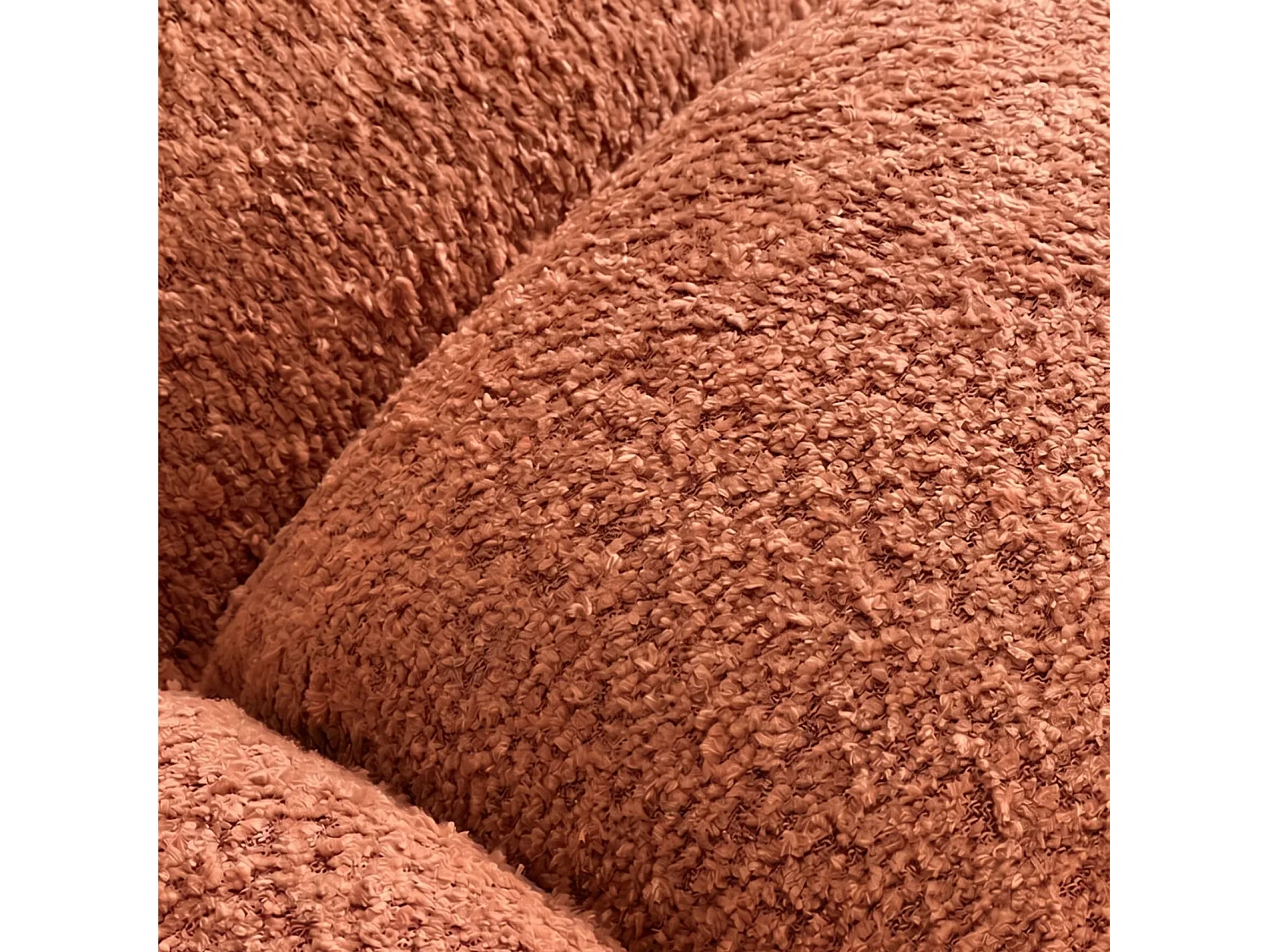Canapé YASEMIN arc de cercle Coloris Terracotta
