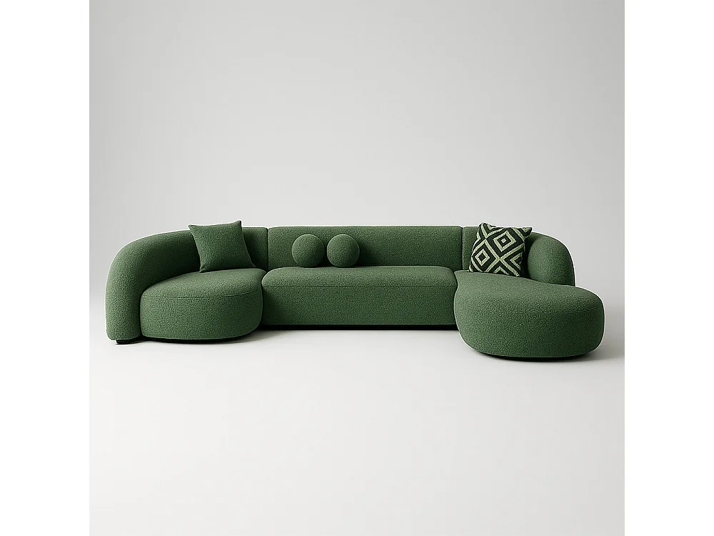 Sofá SERENITY angle recto Vert Cèdre