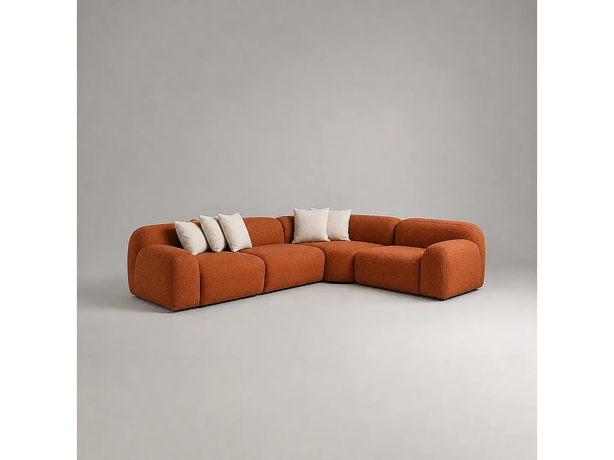 Sofá rinconero ALEXANDRIE Color Terracotta