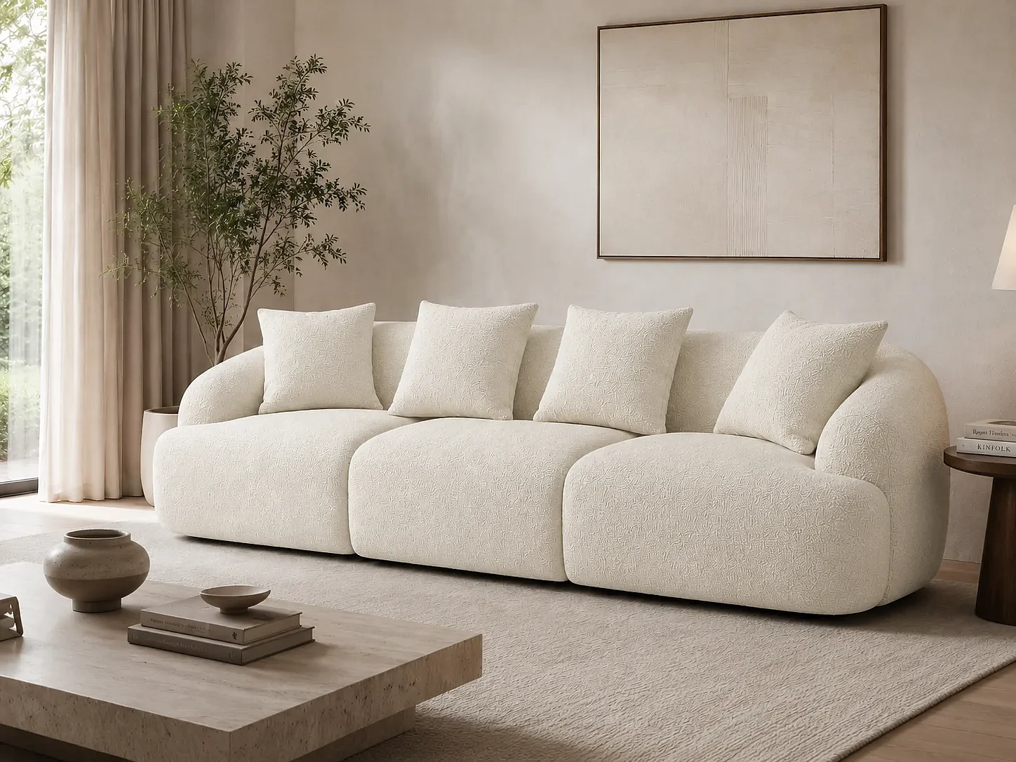 Divano New-York Colore Ecru mousse