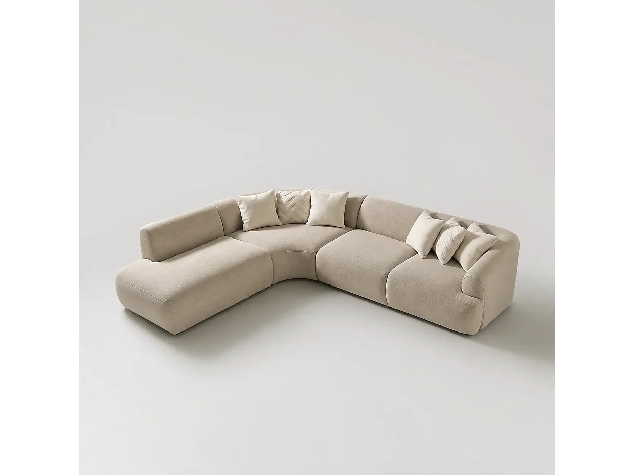 Sofá rinconero NEW-YORK curve Color Sable Nomade