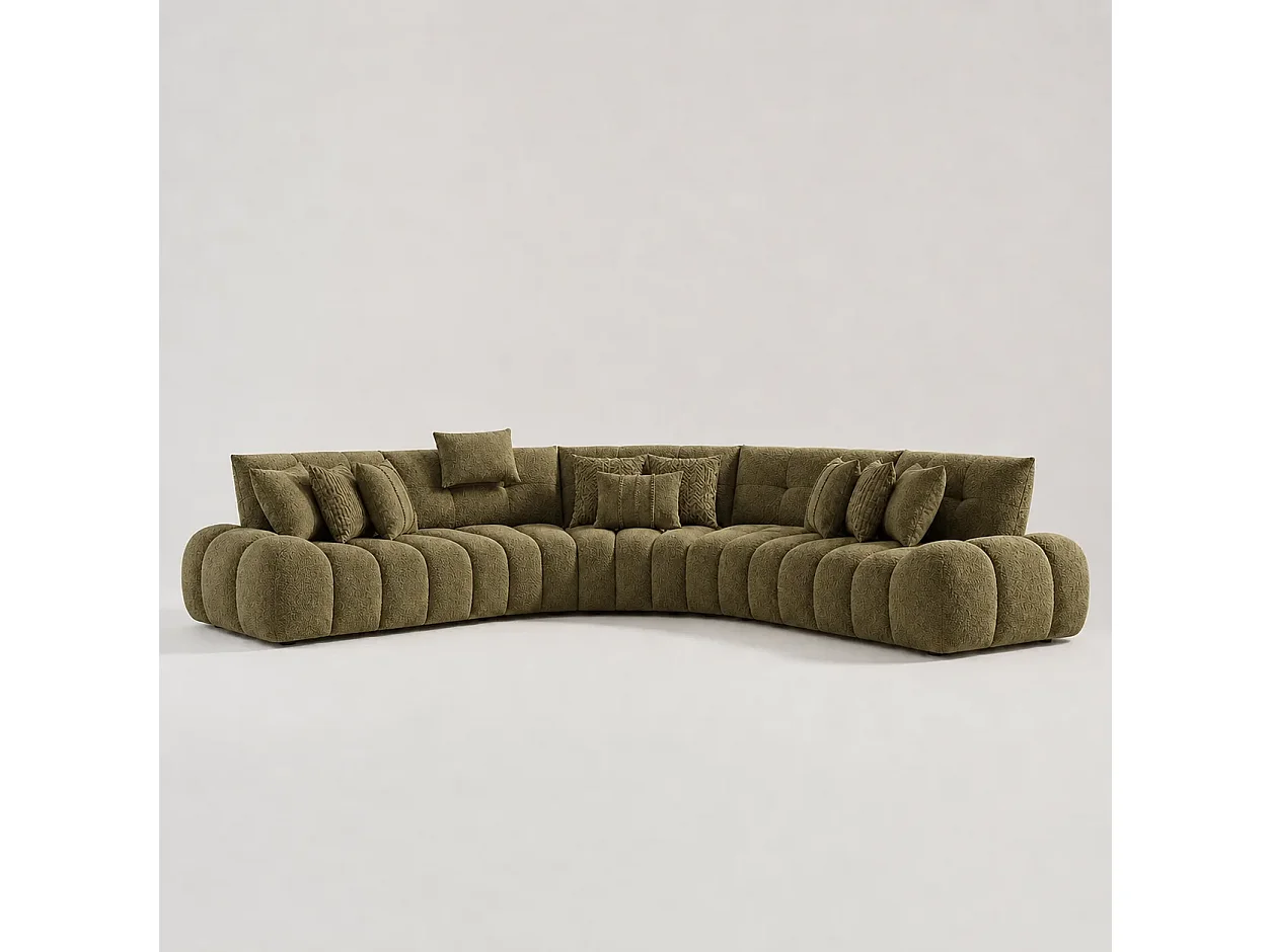 Divano ASSOUAN 450cm arco di cerchio Colore Vert Olive