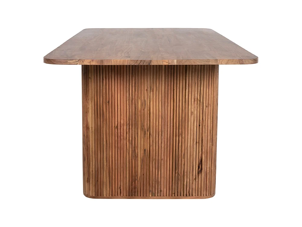 Table à manger rectangulaire  GROOT en bois massif d'acacia 200,5×100×72cm
