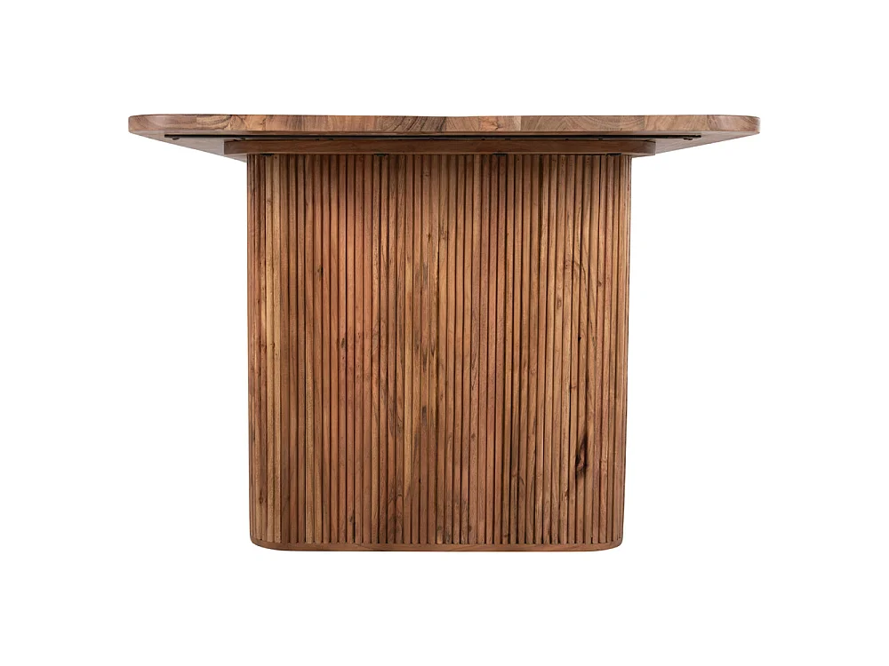 Table à manger rectangulaire  GROOT en bois massif d'acacia 200,5×100×72cm