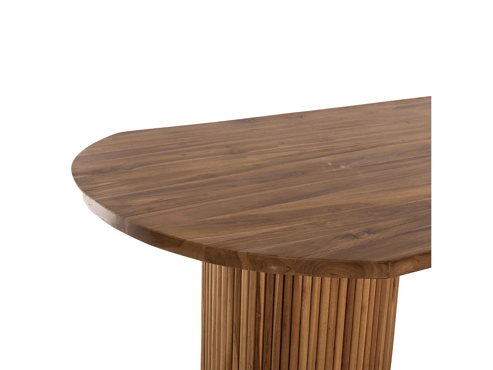 Table à manger DREMA en teck massif 200×110×77,5 cm
