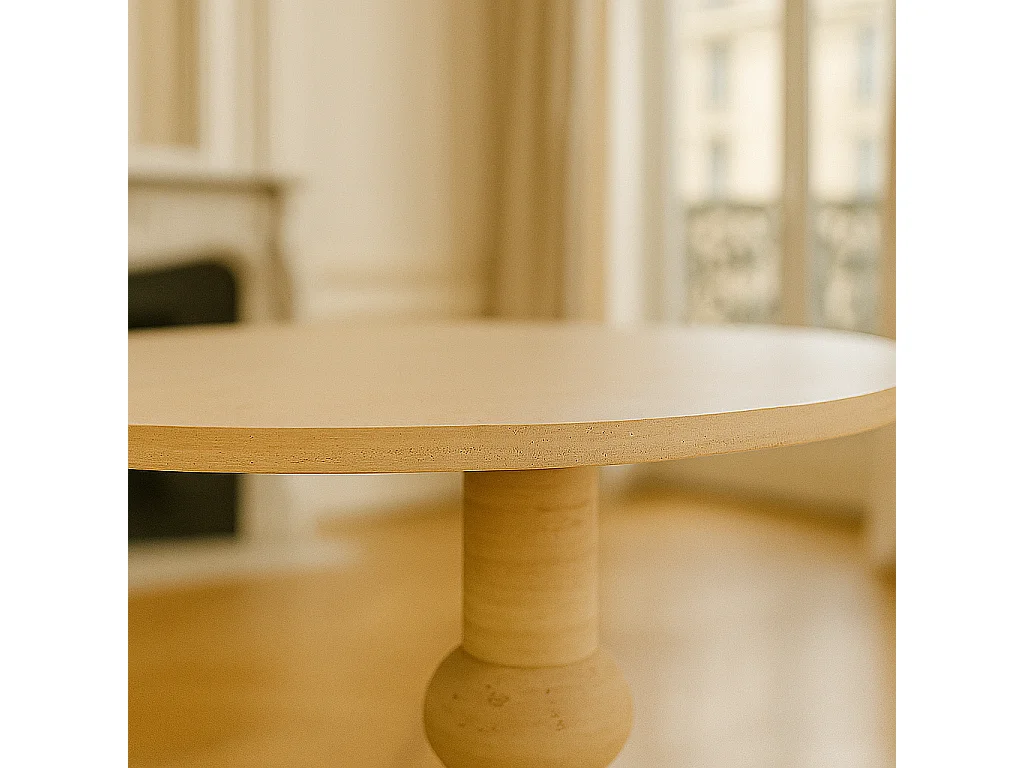 Table à manger ROMANI en Travertin Premium