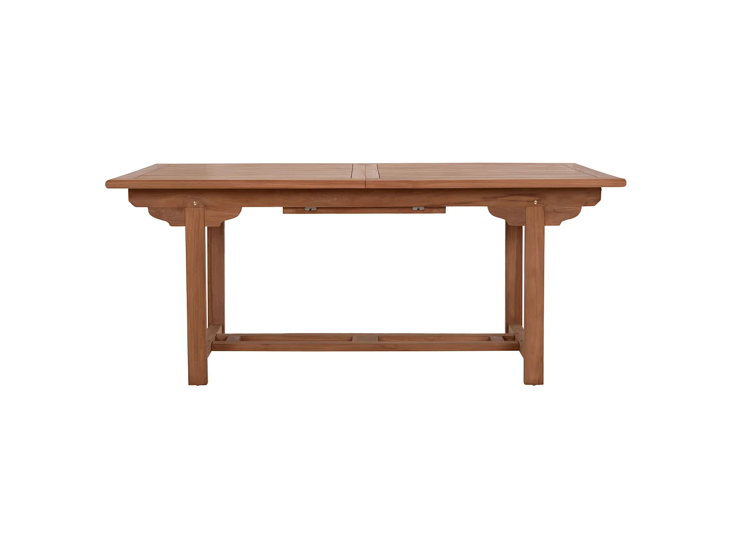 Table à manger EXTENDABLE CRANDER Teck massif IN coloris naturel 180 240 x 100 x 76 cm